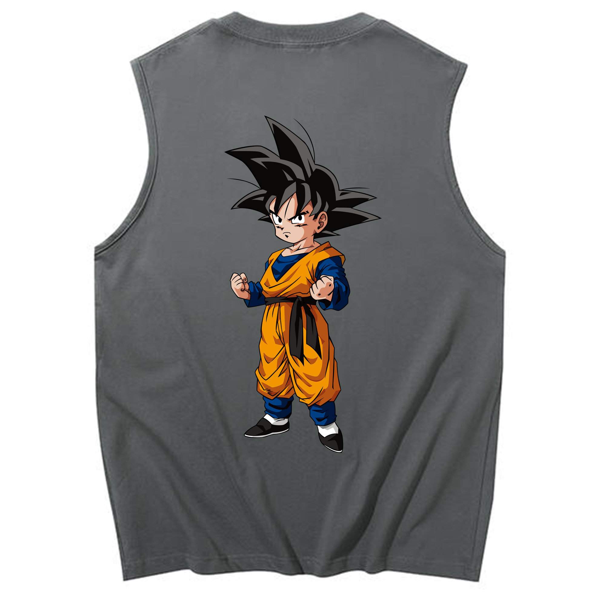 （画像用） ドラゴンボール 孫悟空（そん ごくう）Son Goku カカロット DRAGON BALL Kakarotto コットン100％タンクトップ（背面プリント）